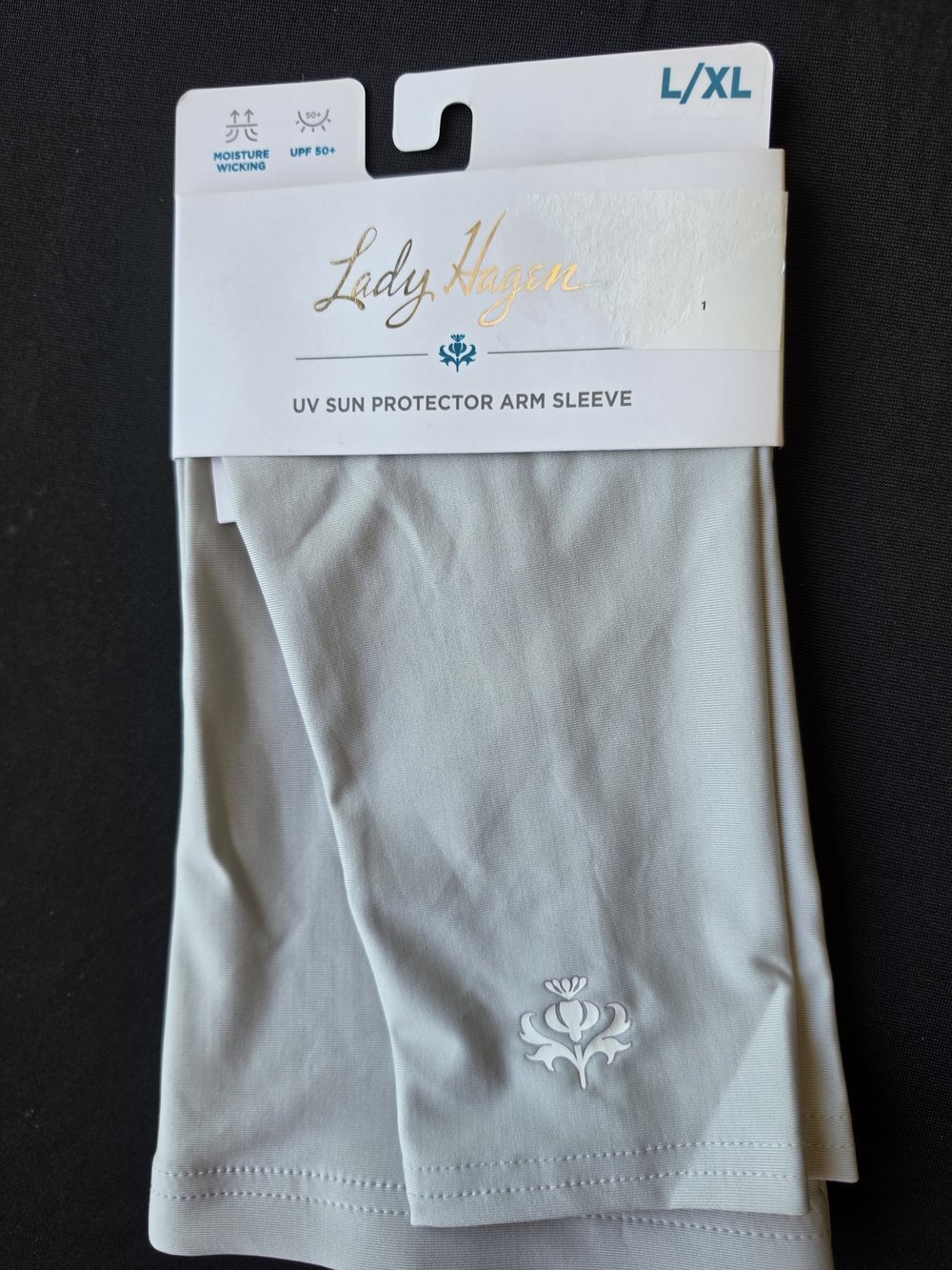 *NWT* Lady Hagen L/XL UV Sun Protector Arm Sleeves — Light Gray